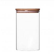 Glass Canisters with Bamboo Lid