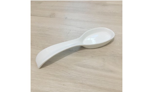 White Ceramic Spoonrest