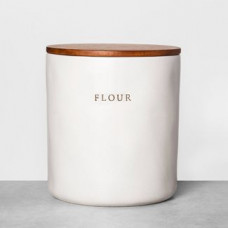 Hearth & Hand with Magnolia Flour Canister with Wood Lid